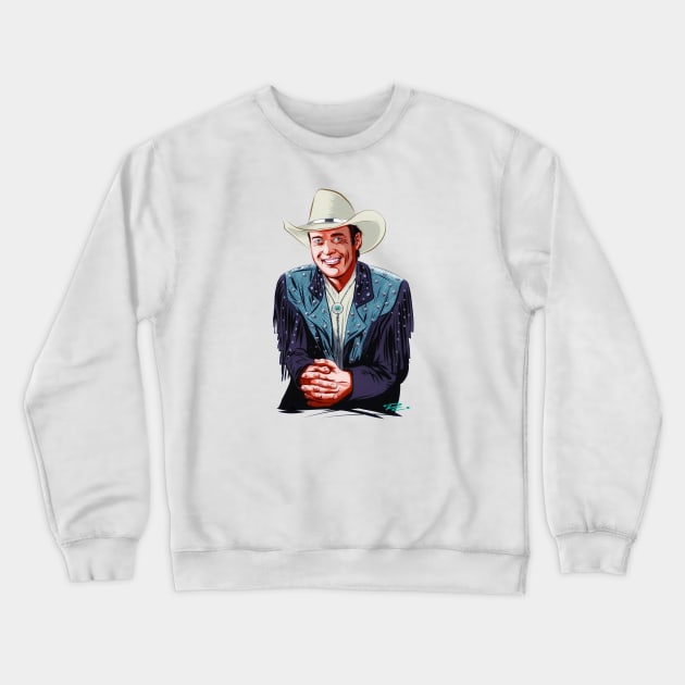 Ricky Van Shelton - An illustration by Paul Cemmick Crewneck Sweatshirt by PLAYDIGITAL2020